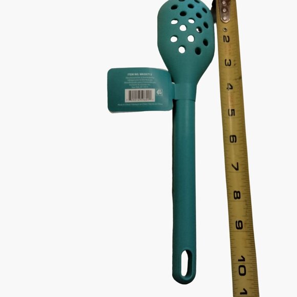 CWC Silicone Slotted Spoon Green Cook With Color Kitchen Utensil - Picture 4 of 6